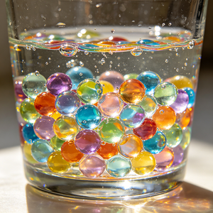 Perlas de Agua de Cristal Coloridas al por Mayor, <span class=keywords><strong>Bolas</strong></span> de <span class=keywords><strong>Hidrogel</strong></span> Súper Absorbentes, Bolitas de Agua, Rellenos Decorativos DIY para Frascos y Jarrones - Product Image 1