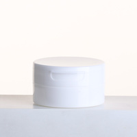 Pot en plastique PP à couvercle rabattable 30g, à large ouverture, vide, pour crème cosmétique, poudre dentaire, conteneur de rangement