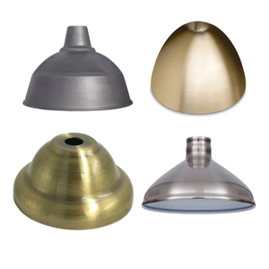 Tùy chỉnh bàn chải đánh bóng Đồng đèn bóng râm quay tấm kim loại Dome phần đồng chế tạo cho thiết bị chiếu sáng - Product Image 2