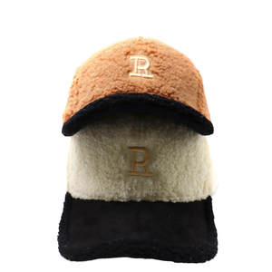 Cappellino da Baseball con Ricamo Lettera R, Caldo Invernale in Pile <span class=keywords><strong>Teddy</strong></span>, Stile Hip Hop Unisex per Uomini e Donne - Product Image 2