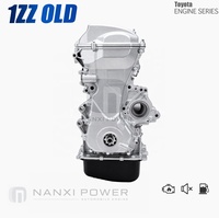 Moteur JDM 1ZZ FE VVTI 1.8L d'origine pour Toyota Corolla, état neuf, options 6 et 4 cylindres, utilisé en assemblage avec des composants.