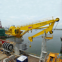 Peralatan Pengangkat Hidrolik Kelautan dengan Knuckle Crane dan Folding Boom untuk Penanganan Kapal di Galangan Kapal dan Operasi Lepas Pantai
