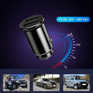 สินค้ามาใหม่ ที่ชาร์จในรถยนต์แบบ USB คู่ 5V/3.1A ที่ชาร์จในรถยนต์แบบเร็วอเนกประสงค์ 2 พอร์ต อะแดปเตอร์ช่องจุดบุหรี่ - Product Image 3