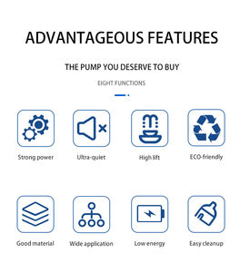 30w 500 gph אפס רעש משאבת מים חיצונית משאבת מים תת-mariroponics - Product Image 6