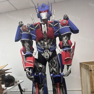 Disfraz <span class=keywords><strong>de</strong></span> Robot Azul para Adultos <span class=keywords><strong>de</strong></span> Alta Calidad, Material EVA, para Publicidad, Agencias, Cosplay <span class=keywords><strong>de</strong></span> Películas y Programas <span class=keywords><strong>de</strong></span> Televisión <span class=keywords><strong>Famosos</strong></span>, con Luces LED - Product Image 3