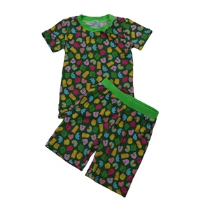 <span class=keywords><strong>Pyjama</strong></span> d'été en viscose de bambou Qingli OEM sans droits de douane, ensemble de <span class=keywords><strong>pyjama</strong></span> et de vêtements d'intérieur, <span class=keywords><strong>pyjama</strong></span> bébé imprimé sur mesure - Product Image 3