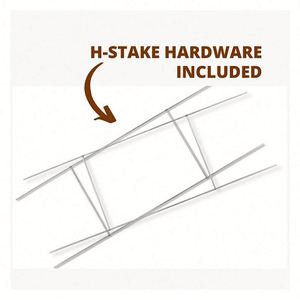 Panneau de jardin en plastique PP avec piquet en H, impression photo personnalisée, pour la promotion immobilière et les événements, Édition 2025 - Product Image 4