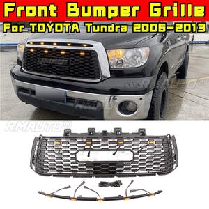 Parrilla Delantera para Coche con Barra de Luces, Kit de Carrocería, Luces para Parrilla Delantera para TOYOTA Tundra 2006-2013, Pieza Exterior - Product Image 3