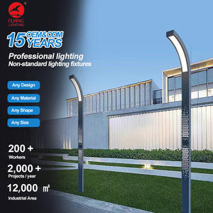 Lampe de jardin LED extérieure carrée paysagère 3 mètres IP65 Aluminium AC Étanche pour utilisation dans les parcs communautaires et les rues - Product Image 6