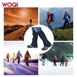 WOQI Protège-jambes d'extérieur imperméables pour la randonnée, l'alpinisme, la protection contre la glace et la neige, pour adultes, mollets, polyester, tactiques - Product Image 5