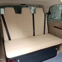 Sièges de lit multifonctionnels LXRV en cuir Nappa de luxe imperméables pour camping-car, fourgonnette, bus