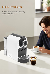 Offre Spéciale 110V 220V 1400W conception brevetée Mini Machine à café avec <span class=keywords><strong>Nespresso</strong></span> café poudre Capsule cafetière Machine - Product Image 2