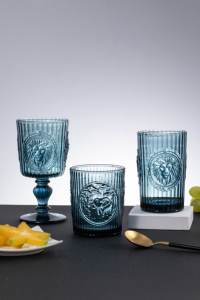 <span class=keywords><strong>Calici</strong></span> in Vetro Vintage Fatti a Mano, Decorati ed Eleganti, <span class=keywords><strong>Porta</strong></span> Vini Durevoli - Product Image 2