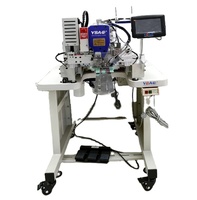 Nouvelle machine à coudre industrielle à plat avec moteur, à taille élastique, point surjet à une aiguille, commande informatisée pour pantalons