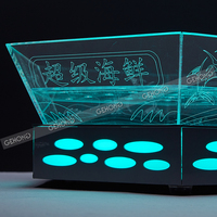 Présentoir Réfrigéré Électrique en Acrylique Transparent pour Aliments Froids, Sushi, Fruits de Mer, Desserts, Buffets, Hôtels, Restaurants et Traiteurs