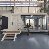Maisons préfabriquées écologiques intelligentes de luxe Modernas Capsule d'espace mobile modulaire préfabriquée pour parcs et villas