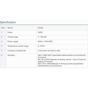 EN 196-2 çimento bileşenleri test cihazı FZF-6 çimento bileşen test cihazı - Product Image 5