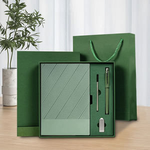 Máy tính xách tay A5 bán buôn mềm PU Leather Bìa văn phòng kinh doanh nhật ký cao cấp notepad và bút Bộ quà tặng - Product Image 3