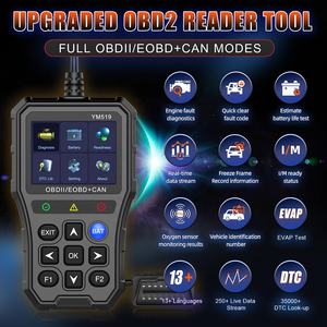 12V Motor Analyzer Diagnostische Tool Ym519 Obdii Auto Elektrische Obd2 Code Lezer Voor Auto Batterij Power - Product Image 2