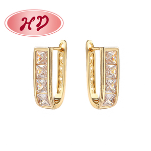 <span class=keywords><strong>Pendientes</strong></span> de Aro de Latón con Nuevos Materiales de Tendencia, <span class=keywords><strong>Pendientes</strong></span> de Lujo para Mujer, Chapados en <span class=keywords><strong>Oro</strong></span> de 18K y 14K, Venta al por Mayor - Product Image 6