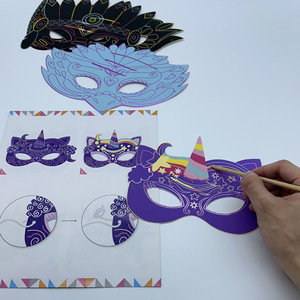 Disegno del Puzzle di pittura a gratta e vinci con maschera di carta Unisex di ToysChildren educativo-disegno colorato dei <span class=keywords><strong>cartoni</strong></span> <span class=keywords><strong>animati</strong></span> Graffiti - Product Image 2