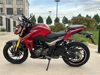 Moto de rue Haojue DR300 300cc bicylindre EFI refroidie par eau, vitesse maximale >150 km/h, qualité fiable et conduite puissante et confortable