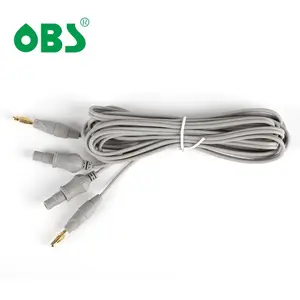Многоразовый Электрохирургический биполярный пинцет, кабель 3 метра, силиконовый пинцет, шнур, автоклавируемый Соединительный кабель 3 метра