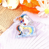 2025 Offre Spéciale mignon arc-en-ciel fille bricolage coque de téléphone portable accessoires dessin animé acrylique autocollant perles en plastique Flatback Badge bobines