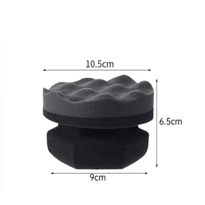 Ensemble d'éponges à cire pour voiture portables |   Applicateur anti-rayures pour peinture automobile, cuir et pneus en caoutchouc - Product Image 6