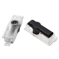 Logo personnalisé 2 pièces sans fil projecteur de porte de voiture lumières HD en plastique accessoires de projecteur de bienvenue nouvel état