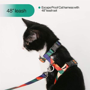 Pidan Escape-proof Adjustable Lightweight Soft <strong>Cat</strong> <strong>Harness</strong> and Leash Set for Small and Large <strong>Cats</strong> - Product Image 2