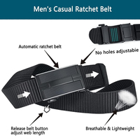 Ceinture tactique décontractée pour homme, durable et imperméable, avec boucle à cliquet, en sangle de nylon