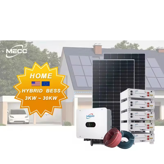MECC Hybrid BESS Solar Energy System Storage Inverter Three Phase 380V MPPT Controller Anti-Corrosion Frame Pure Lithium Ion