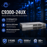 Switch de Acceso Empresarial Modular Uplink StackWise Original C9300-24UX de 24 Puertos 10G Multigigabit UPOE
