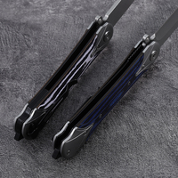 Couteau pliant tactique Bochen à lame en titane 5cr14 avec pointe de lance, manche en G10, pour la chasse, le camping en plein air, la défense personnelle