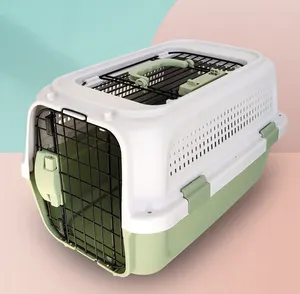 Transportadores portátiles para perros y gatos, caja de transporte duradera para mascotas, para viajes al aire libre