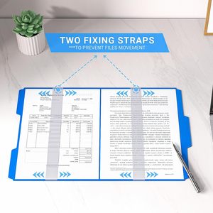 Thư mục A4 Văn phòng phẩm kích thước với 1/3 Cắt nhãn vật tư văn phòng Tủ chứa các tập tin của màu sắc khác nhau thư mục - Product Image 5