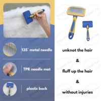 8 paquets d'outils de toilettage bleus pour animaux de compagnie, ciseaux, brosse d'épilation, peigne, coupe-ongles pour chiens et chats