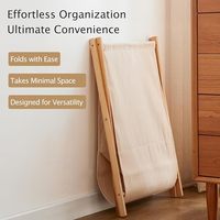 Panier de rangement pliable et empilable en fibres végétales jaunes, lavable, triple chariot à linge pliable pour vêtements et tissus