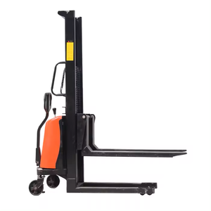 JG Wholesale <strong>Mini</strong> 0.5 Ton 1 Ton Small <strong>Portable</strong> Self-Lifting Forklift Walking Type AGV Semi-Electric <strong>Stacker</strong> Hand-Powered Used - Product Image 6