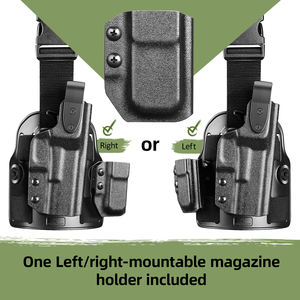 ซองปืนพก G17 แบบ <span class=keywords><strong>Kydex</strong></span> พร้อมซองใส่แม็กกาซีนเดี่ยวและสายรัดขาสำหรับพกพาที่ขา - Product Image 4