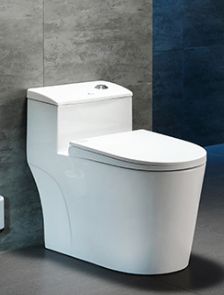 โถสุขภัณฑ์เซรามิกสีขาวแบบสองชิ้น ระบบกดน้ำสองปุ่ม - Product Image 6