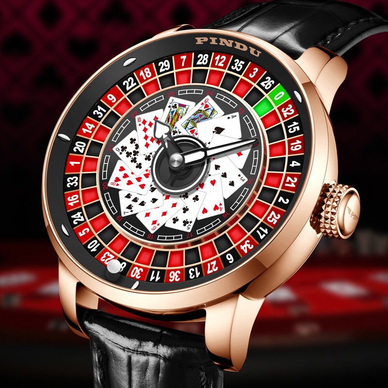 PINDU 6570 カジノルーレット クォーツ腕時計 | 【PINDU watch