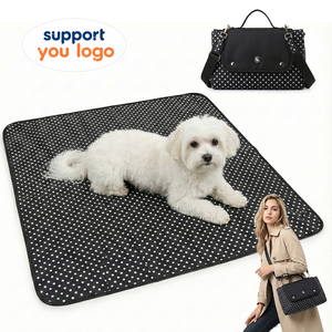 도매 맞춤형 로고 방수 야외용 강아지 침대 매트 휴대용 접이식 여행 캠핑 하이킹 애완동물 수면 패드 대형견용 - Product Image 1