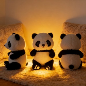 Peluche Panda in Morbido Cotone, Giocattolo da Notte per Neonati, Primo Amico, Bambola Lavorata a Maglia, Animale della Foresta, Regalo di Compleanno per Bambini - Product Image 5