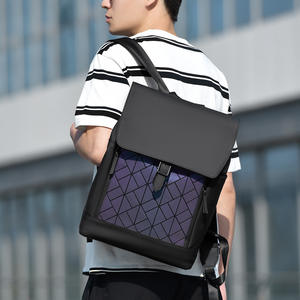 Sac à dos en toile grande capacité pour homme avec fonction imperméable pour les trajets domicile-travail, le travail de bureau, les voyages universitaires, le style décontracté professionnel - Product Image 3