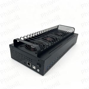 110V 220V Android iPhone Farm <b>HUB</b> Dock Station Box <b>Port</b> USB 3.0 OTG Ethernet ABS Material Unified Management Convenient Software - Product Image 3