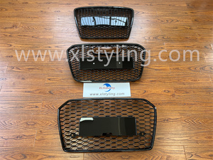 XLstyling Car Auto <span class=keywords><strong>A6</strong></span> C6 2004-2011 C7 2013-2015 C7.5 2016-2018 Grille avant en nid d'abeille de style RS6 pour <span class=keywords><strong>calandre</strong></span> <span class=keywords><strong>Audi</strong></span> <span class=keywords><strong>A6</strong></span> - Product Image 4