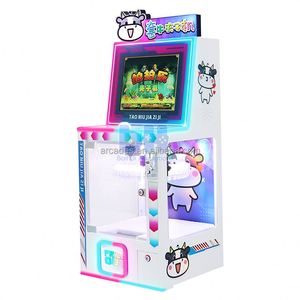 เครื่องเล่นเกมหมุนนำโชค Baihui Animation รุ่นใหม่ วัสดุโลหะ พร้อมชุดพวงกุญแจตุ๊กตาหนีบ คลิปหนีบตุ๊กตารูปวัว - Product Image 2