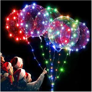 Lot de ballons LED lumineux en TPU avec guirlande lumineuse pour la Saint-Valentin, les fêtes et les décorations de mariage, ballons Bobo pour la rue - Product Image 5